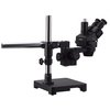 Amscope 7X-45X Trinocular Stereo Zoom Microscope, Single-Arm Boom Stand, 144-LED Light, USB 3 10MP Camera SM-3T-144A-10M3-B